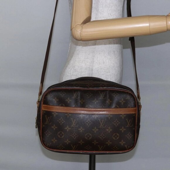 LOUIS VUITTON Monogram Reporter PM Shoulder Bag - Picture 1 of 16